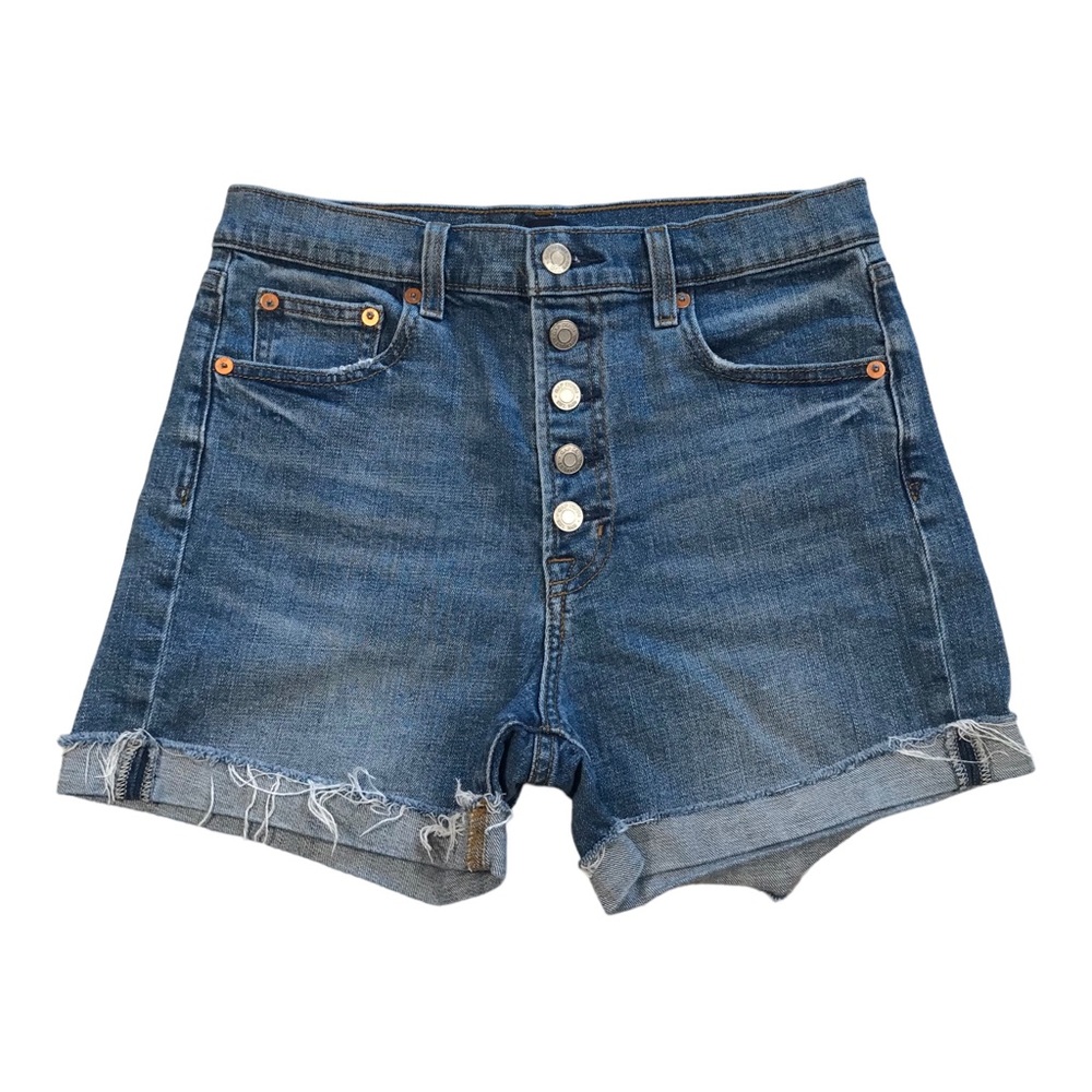 GAP High Rise Button Fly Denim Shorts